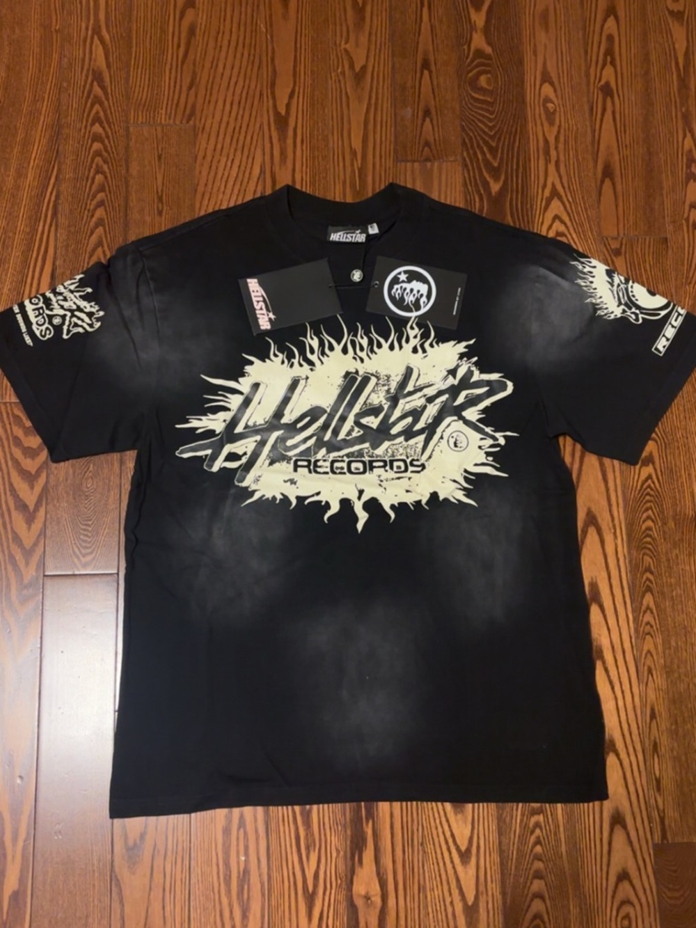 Hellstar Records Men’s Black Graphic Short Sleeve Tee